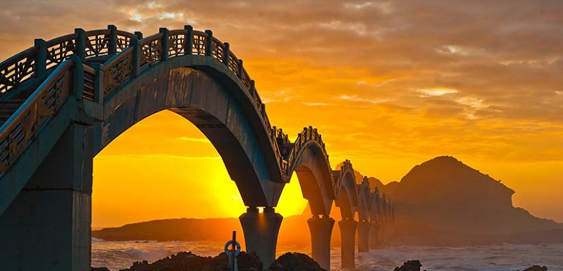 三仙臺的跨海拱橋